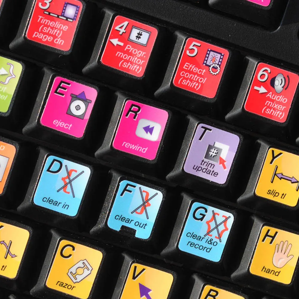 Custom Computer Laptop English Arabic Russian Language Keflective Keyboard Glowing Stickers Keyboard Cute Sticker