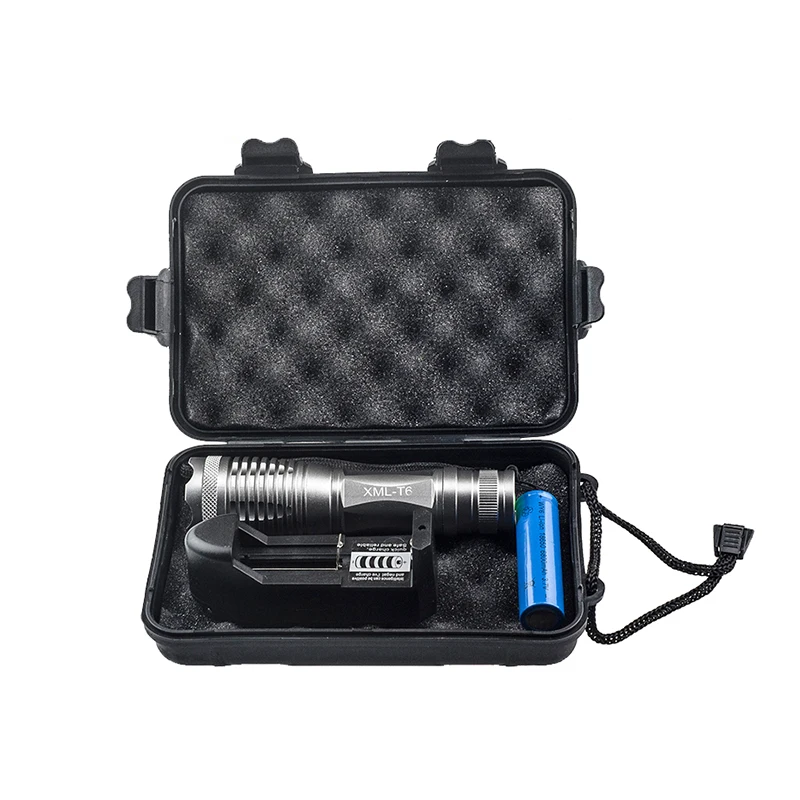 Brightness portable aluminum led flashlight xml - t6 tactical zoomable adjustable torch light for outdoor hunting