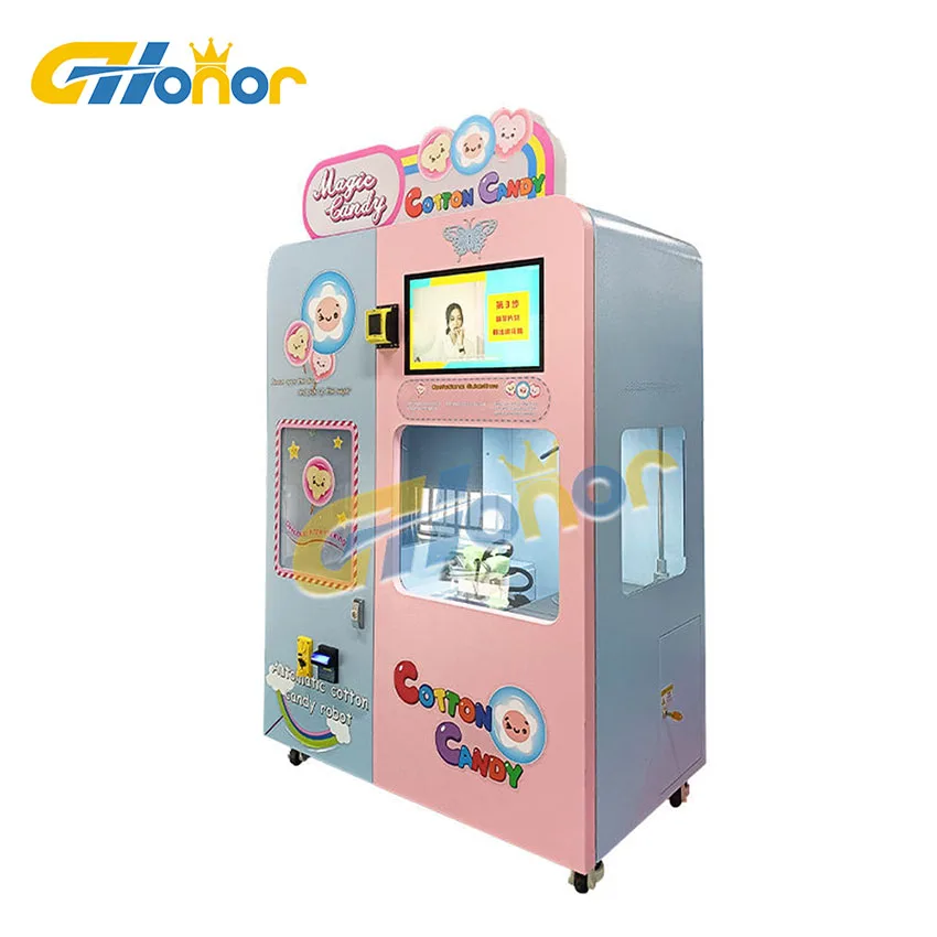 Machine cotton candy maker  professional automatic can  sugar candy smart automatic fairy floss buy vending machine cotton candy