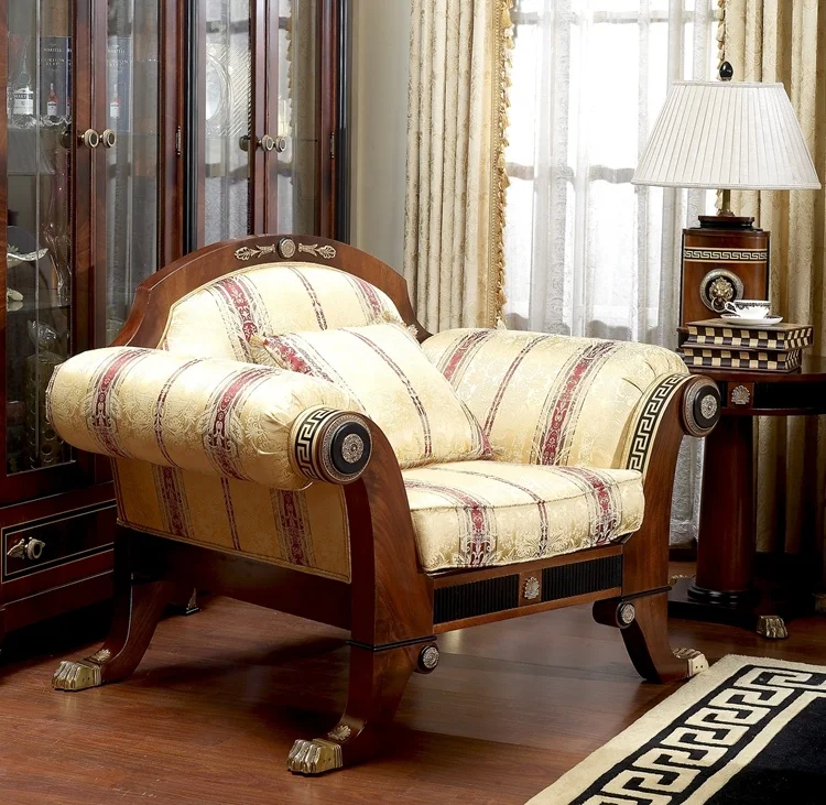 wood luxury antique home furniture set living room furniture