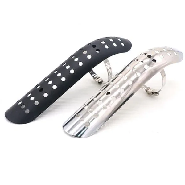 Винтажный выхлопной глушитель для мотоцикла скутера трубы тепловая крышка экран кафе гонщика кроссового