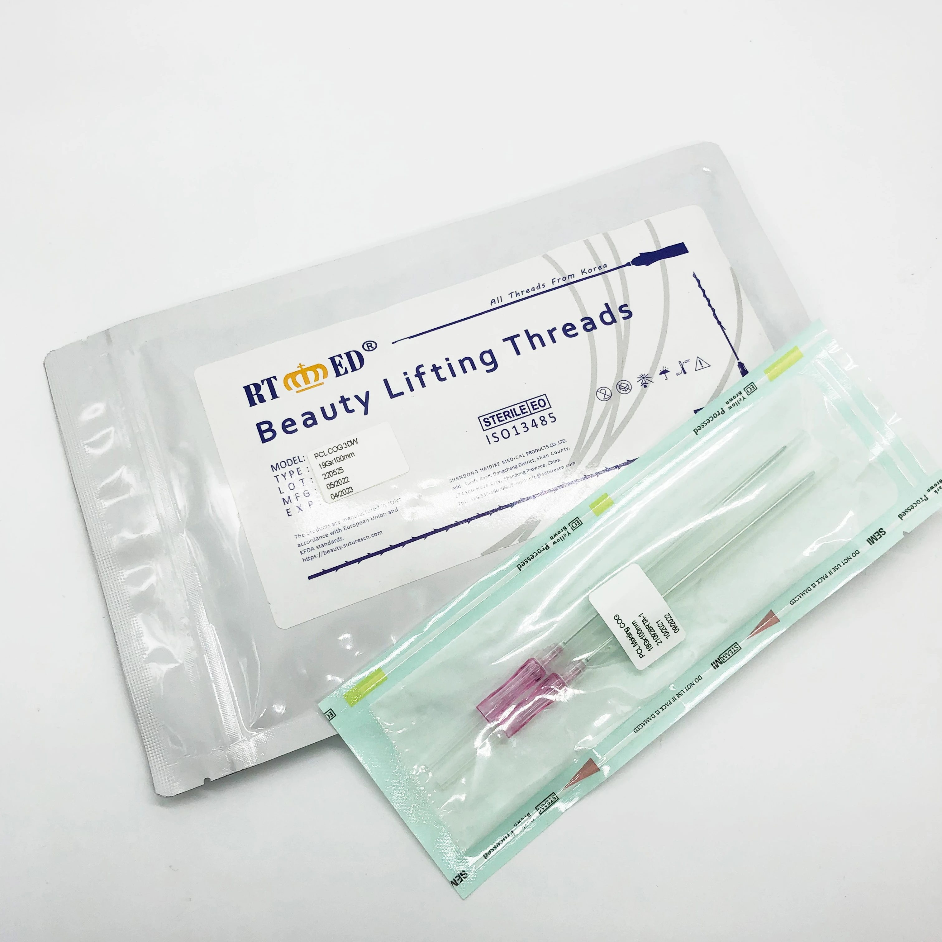 Absorbable pdo suture pdo lifting threads Korea thread lift pdo cog mono screw tornado molding cog nylon suture