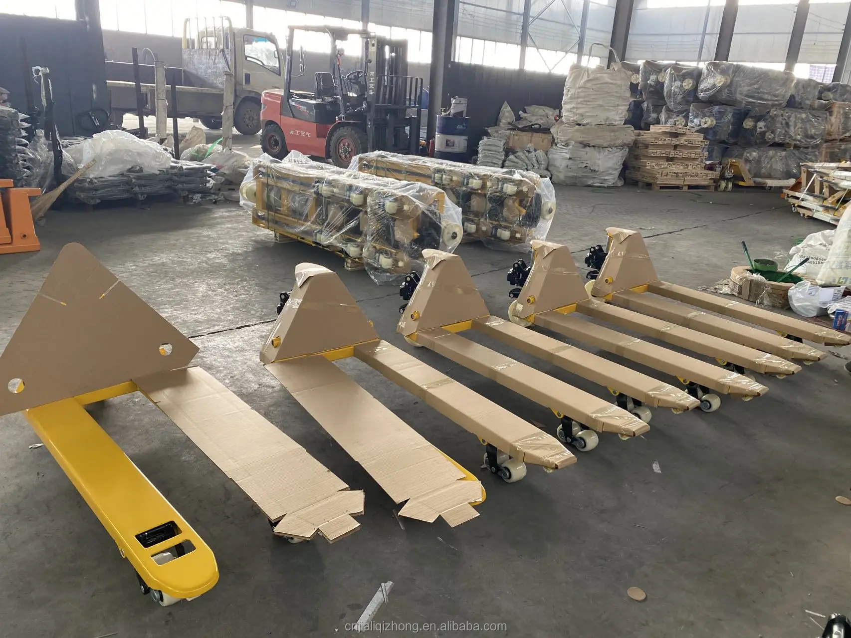 Manual hydraulic forklift lifting and unloading pallet jack carrier small simple pallet truck