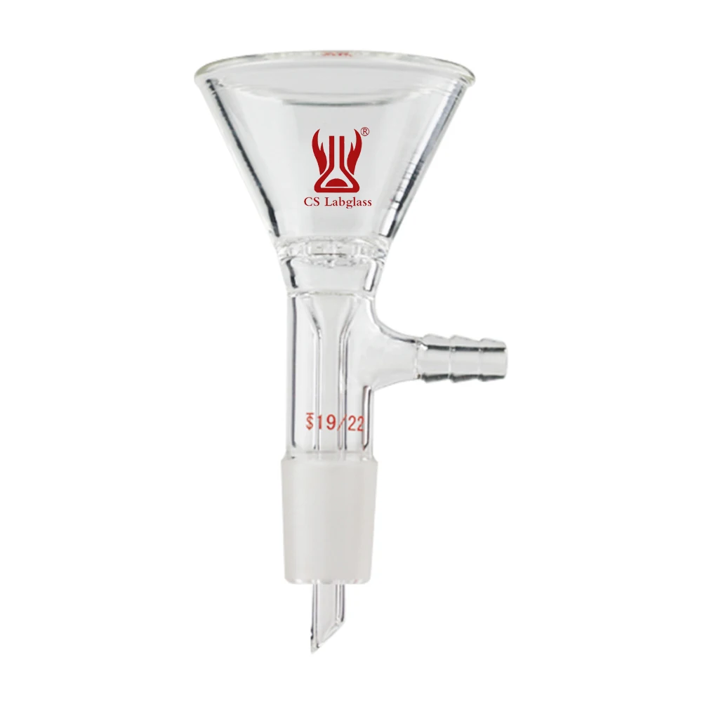 Lab Glassware Borosilicate Glass Filter Funnel with Perforated Plate 19/22 24/40 Joint