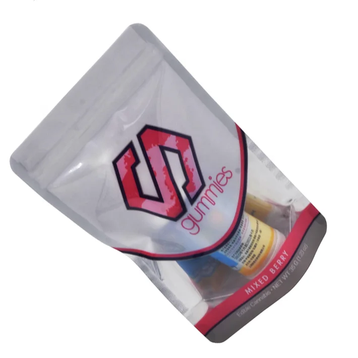 Упаковка из майлара для сухих пищевых продуктов с принтом на заказ, с прозрачным окном