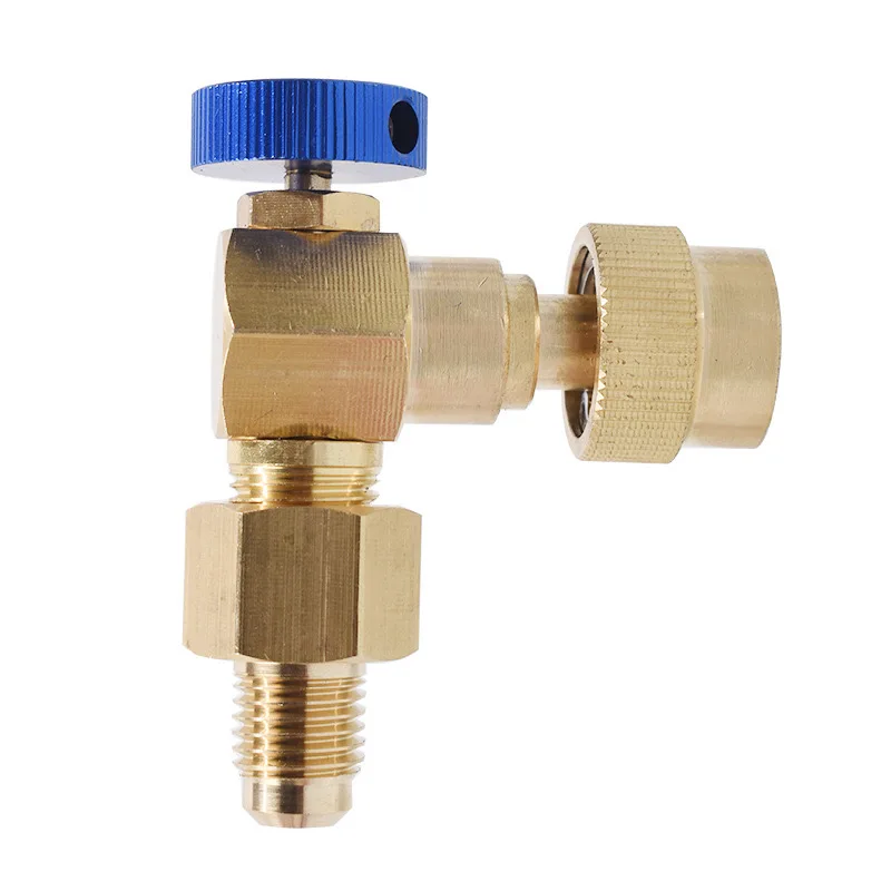 R410 Refrigerant charging valve 90 Degree  Air Conditioning Repair And Fluoride Liquid Safety Valve