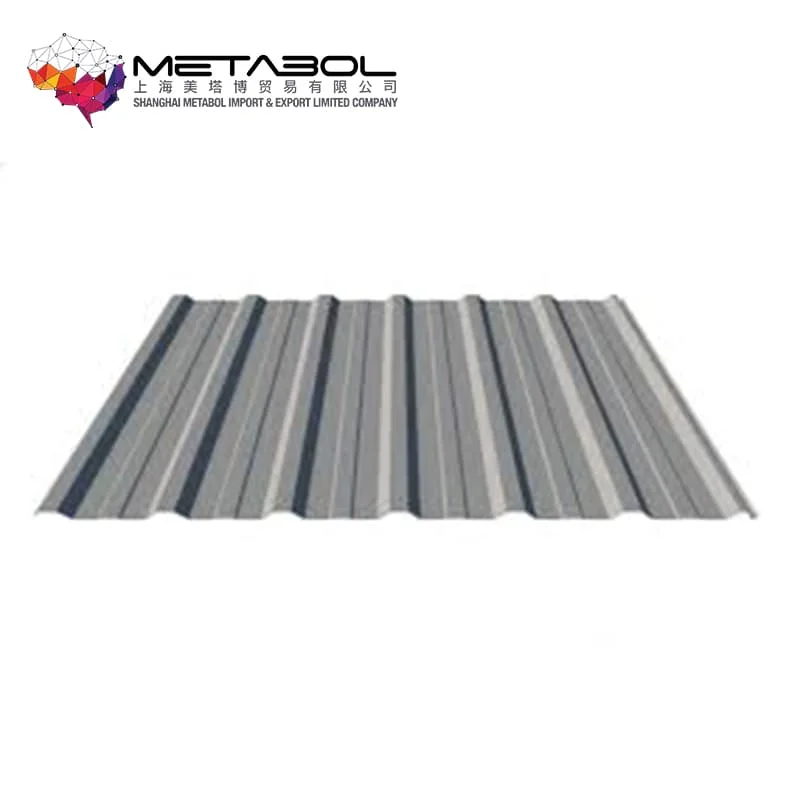 TRAPEZOIDAL GALVANIZED GI  Steel Roofing Tile Industry Plates Roof - GI ASTM A653 SS80 (550) Hot Sale Products