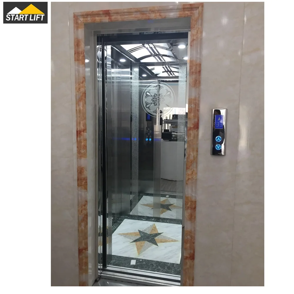 3stops 4floor 400kg 630kg small home elevator lift vertical wheelchair lift platform diable passanger lift home use