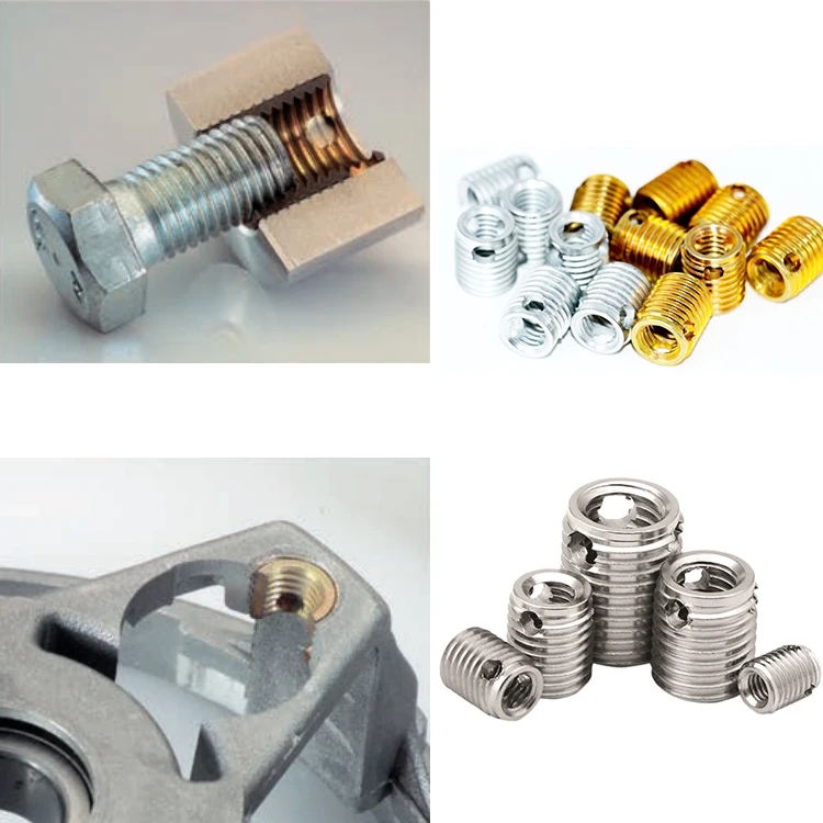 Hot Selling Stainless Steel M6-M10 Three Hole Self Tapping Thread Insert