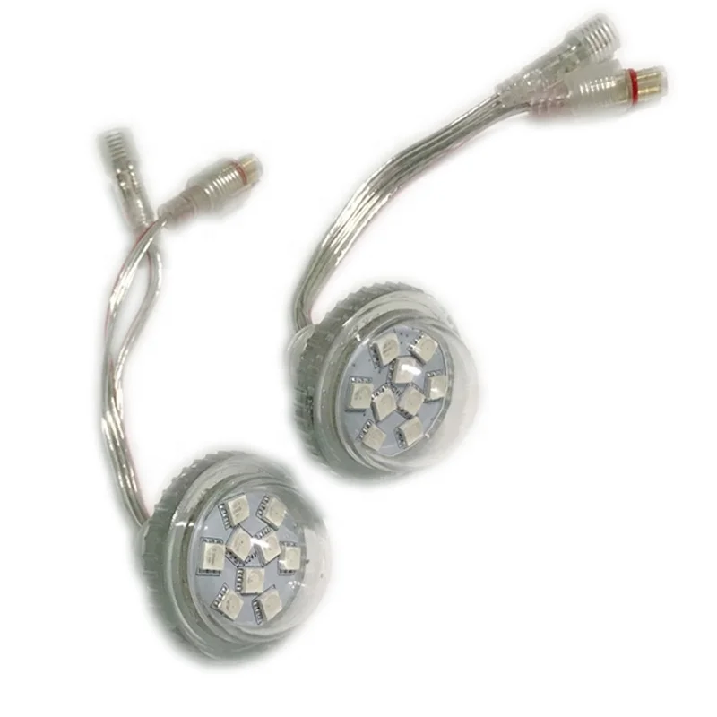 Digital Full Color 35mm 9 LED UCS1903 rgb lights Led Point Pixel Light for amusement rides