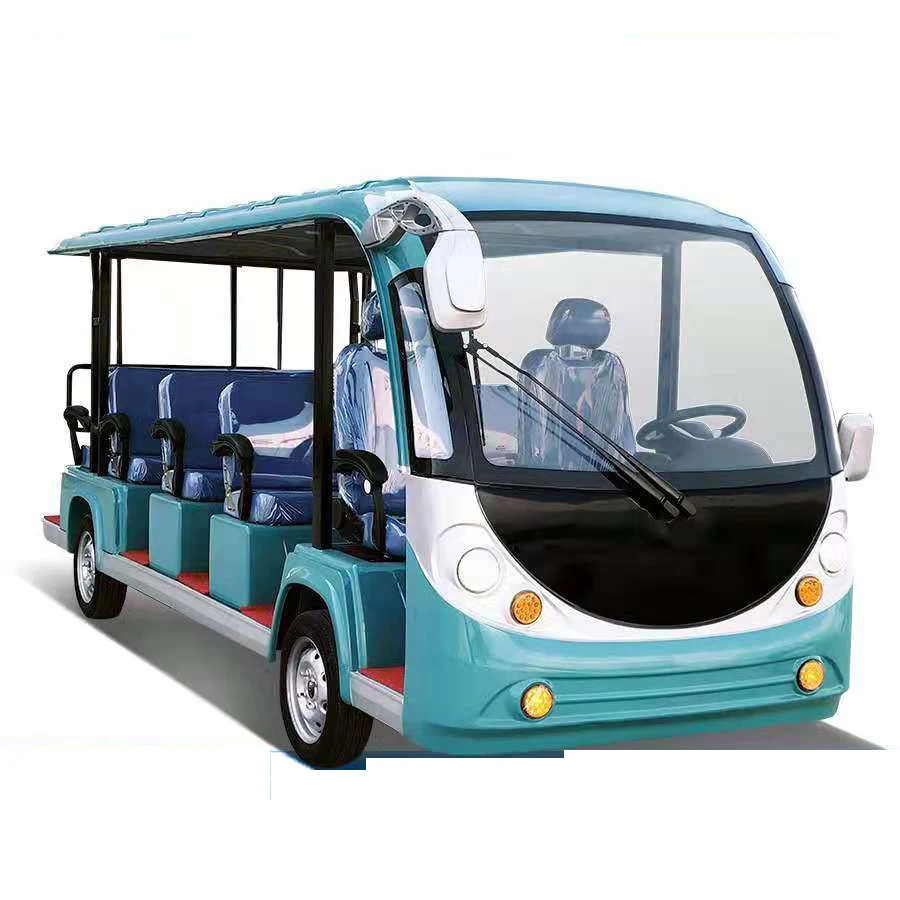 New Design Retro Style Fourteen Seats Shuttle Bus Sightseeing Car With LED Headlamps