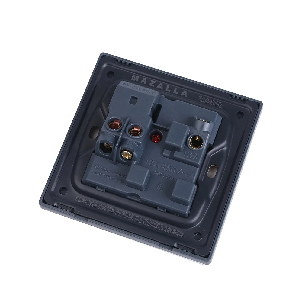 Wooden frame Large button wall switch socket