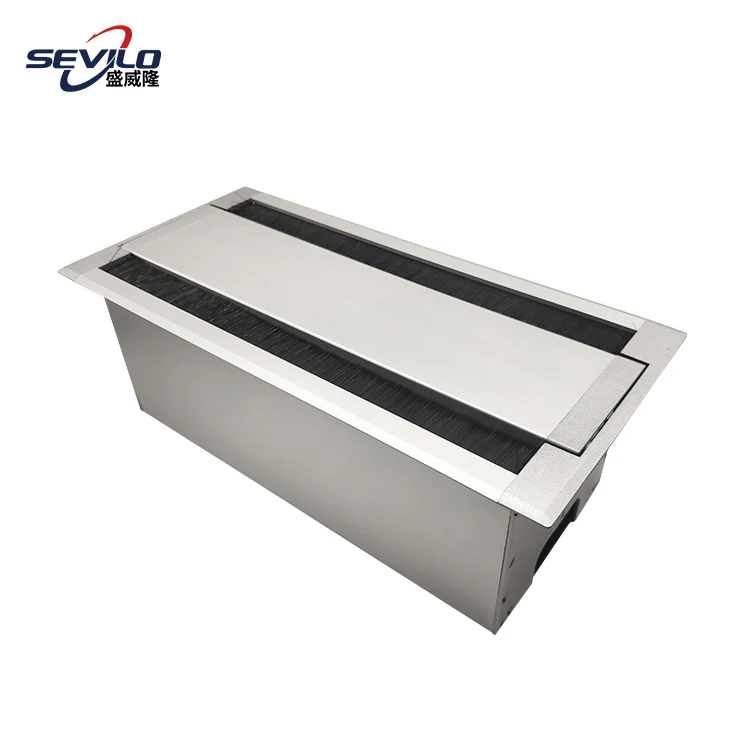 Office Furniture Aluminum Alloy Metal Table Top Cable Cable Box Grommet