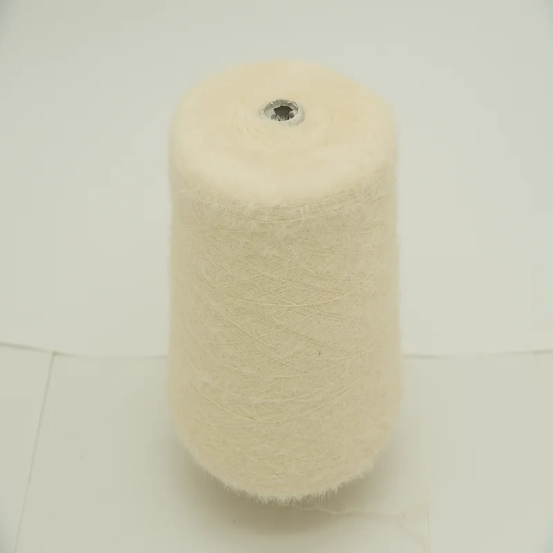 Soft Thick Acrylic textile knitted Soft core-wrapped yarn Rich in viscose 49% nylon 21% PBT30% Used as a knitted woven sweater