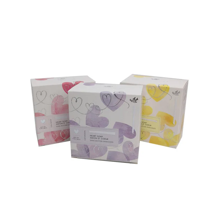Wholesale Eco-friendly Printed Luxury Gift Kraft Paper Box Pulp Soap Packaging Boxes Paper Sleeve Soap Paper Cardboard Box