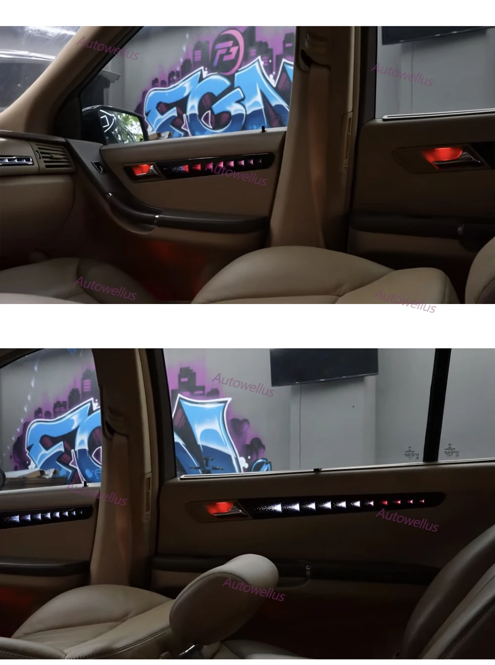 Ambient Light For Benz R class R280 R300 R320 R350 R500 2006-2017 Atmosphere Lamp  Interior Lighting Trim