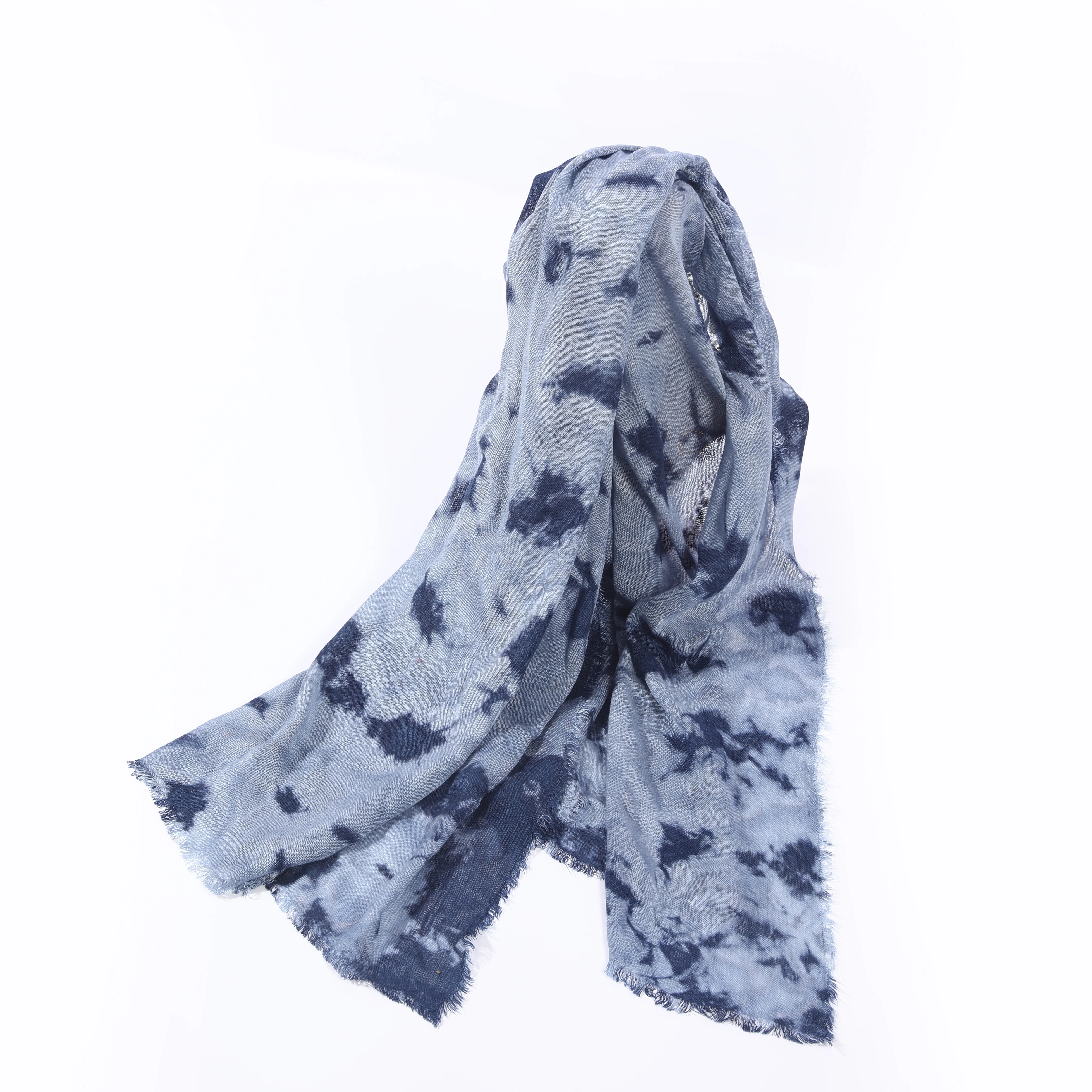 OEM ODM Summer Printing Luxury Woman Big Acrylic Scarves Custom Tie Dye Printed Personalized long Square Acrylic Hijab Scarf