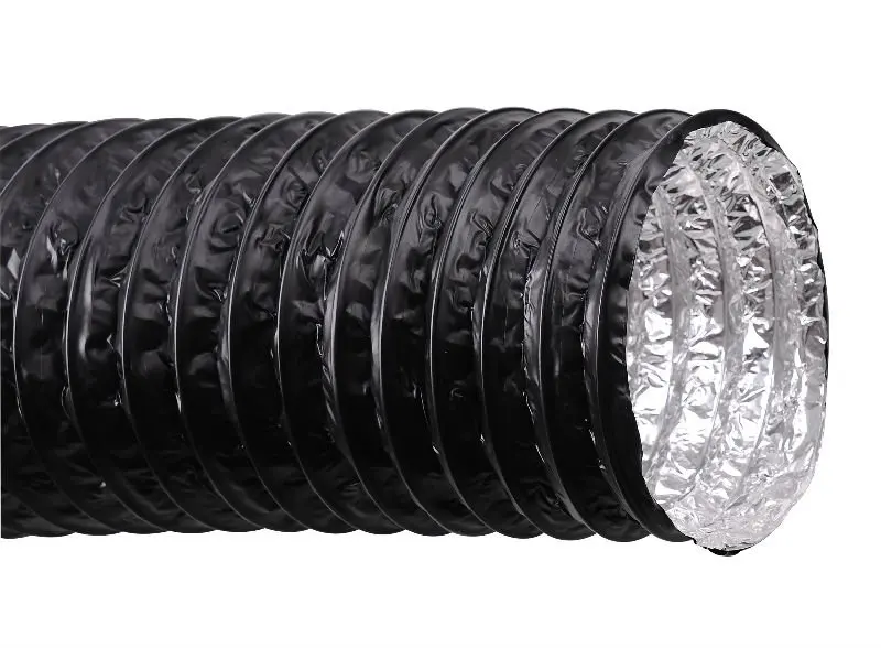 Composite Reinforced Pipe With Inner Membrane Aluminum Foil And Flame Retardant PVC Lining And Spiral Steel Wire