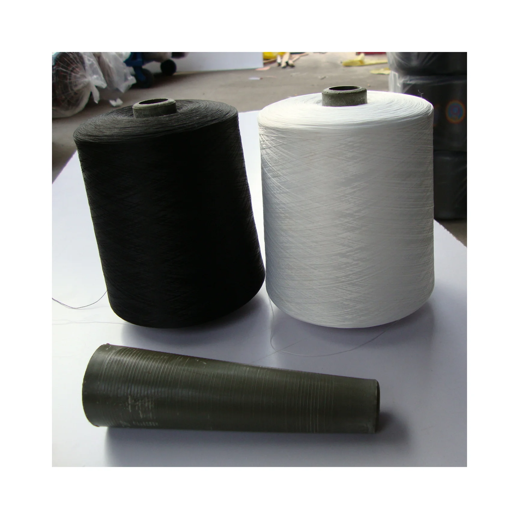 China factory wholesale acrylic 150/48 polyester spandex knitting yarn