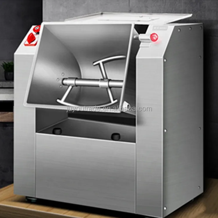 JUYOU Commercial Horizontal Dough Mixing Flour Bread Dough Mixer Noodle Spiral Mixer Kitchen Kneading Machine