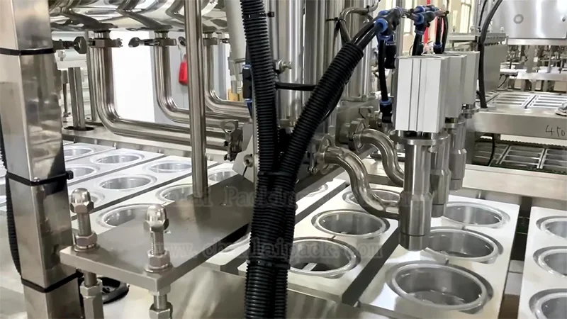 Linear Automatic Chickpea Puree Packing Hummus Cup Filling Sealing Capping Machine Cod Liver Sauce Beef Sauce Packing Equipment