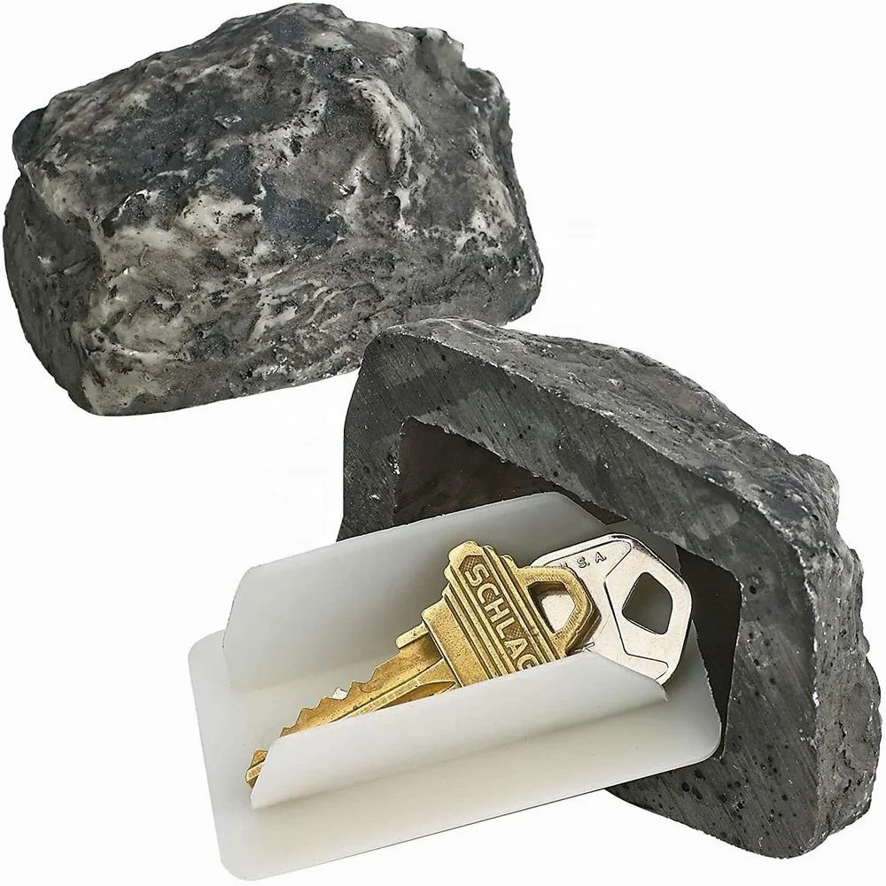Realistic Rock for Key Security Storage Holder, Hide a Key