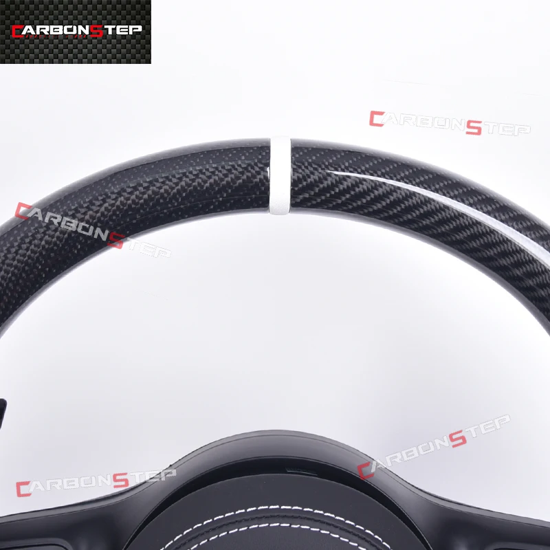 For Mercedes Benz W205 AMG W124 CLA C63s S550 C63 AMG GT SL500 G63 SLK R172 GLE63 W220 W166 E53 Carbon Fiber Steering Wheel