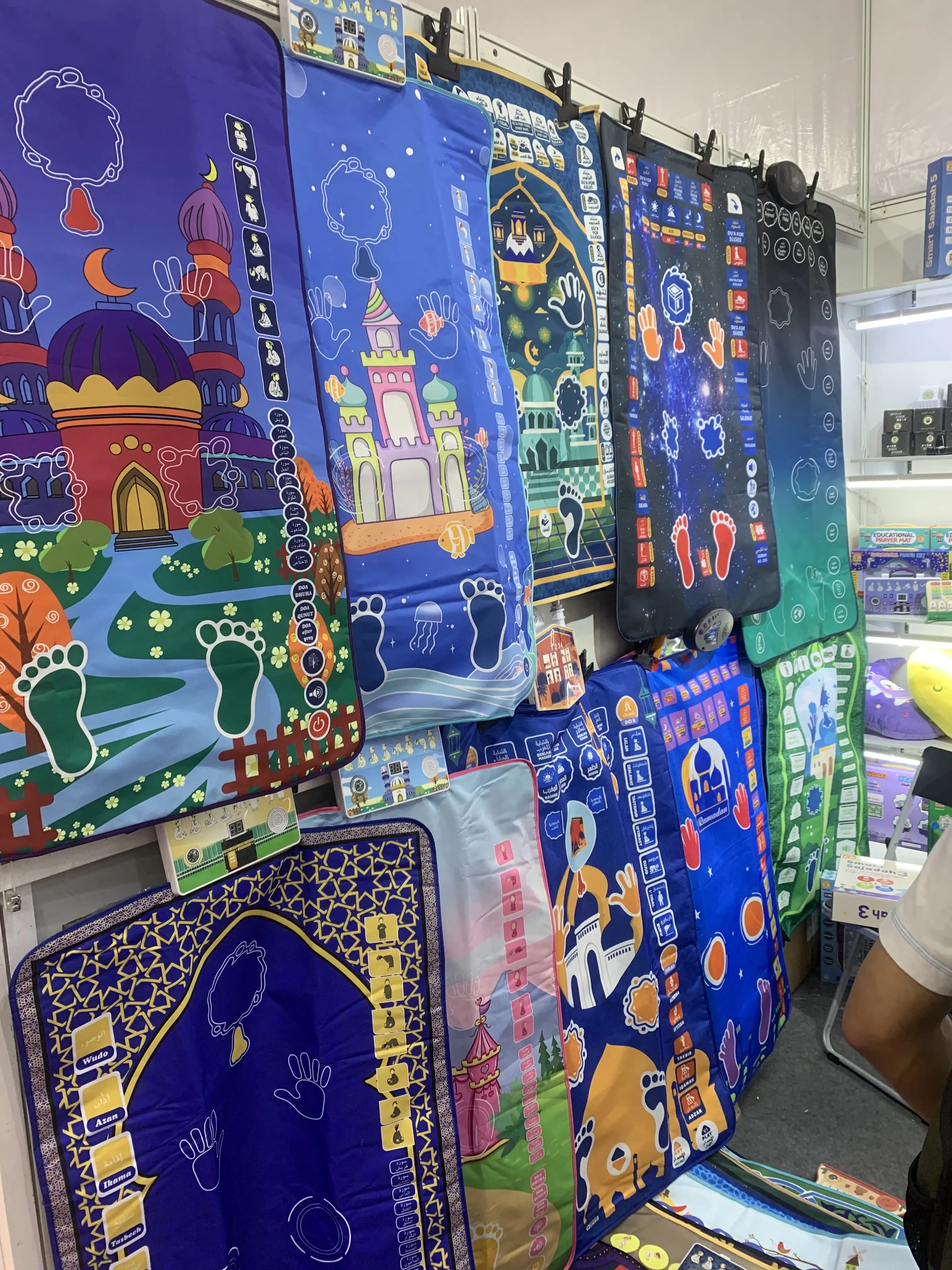 AS-MT30 AZAN  Islamic Gift Electronic Interactive the Little  Muslim Kids Prayer Rug MatFactory Direct Wholesale Price Ramadan