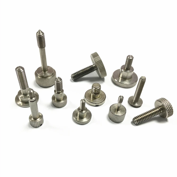 Винт с накатанной головкой m3 m4 m6, 8-32 дюйма, 1/4-20 дюймов