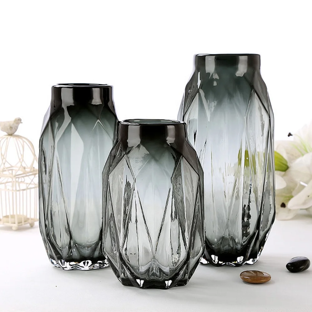 
 18 см Сделано в Китае декоративная настольная Красивая стеклянная ваза цветок домашний декор  