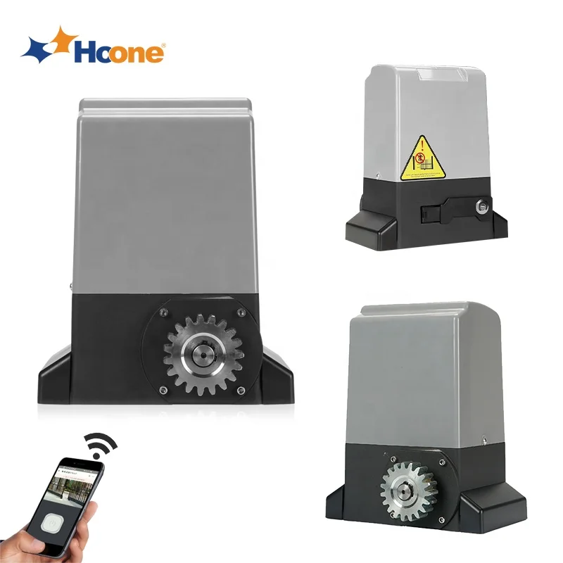 Hoone 370W-1200W Electric Remote Control Gate Door Opener Closer Heavy Duty 800-2000KG Automatic Sliding Door Operators