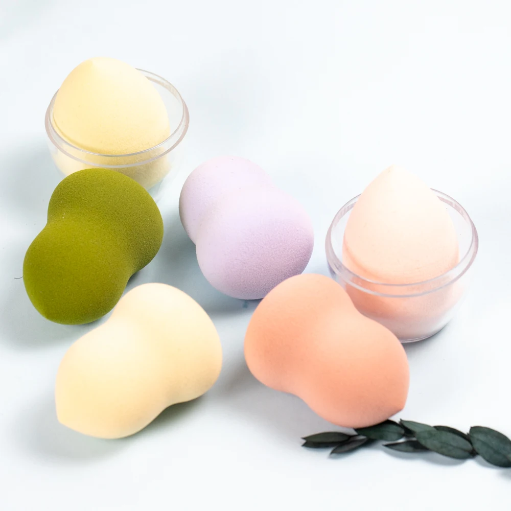 mix color  High Quality Soft Microfiber Beauty Makeup Brush Cleaner Sponge Cosmetic Puff