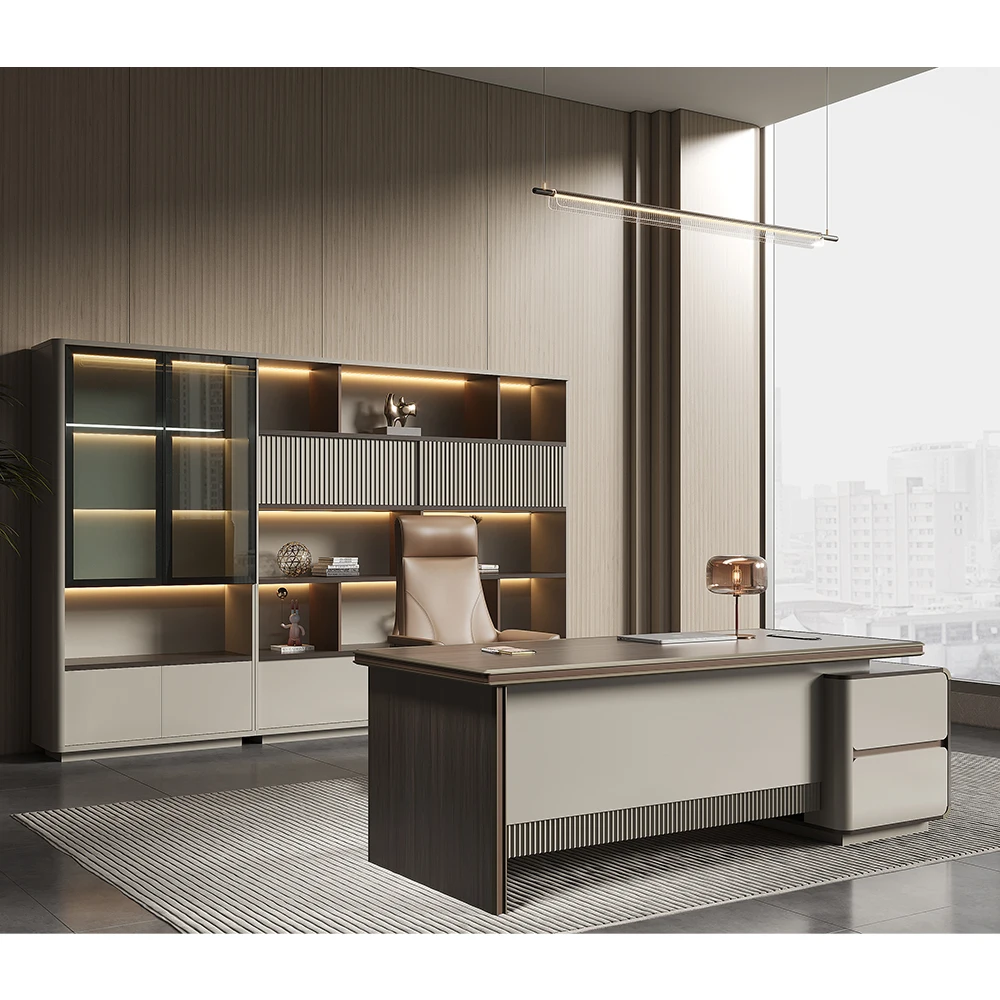 Modern Mdf L Shaped Boss Ceo Manager Desk Executive Wooden Office Table For Office Furniture executive office desk luxury