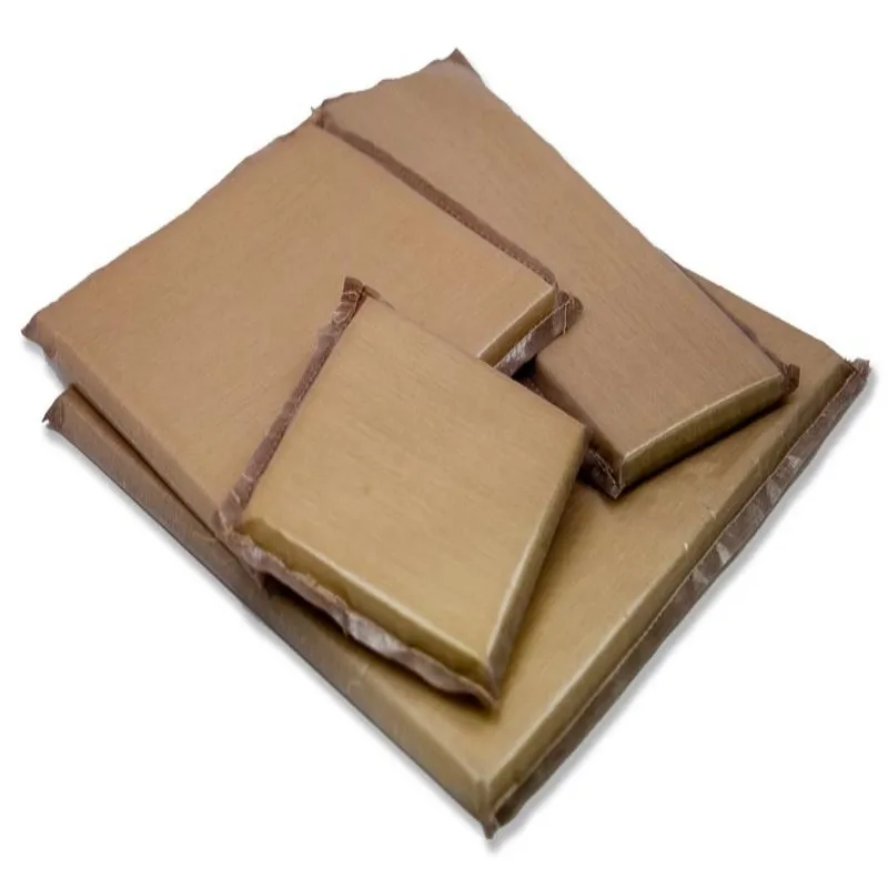 Hot Sleeves Heat Pressing Sewed Fabric Covers Brown Smooth Heat Pressing Platen Pillows Heat Press Platen Sewed Covers