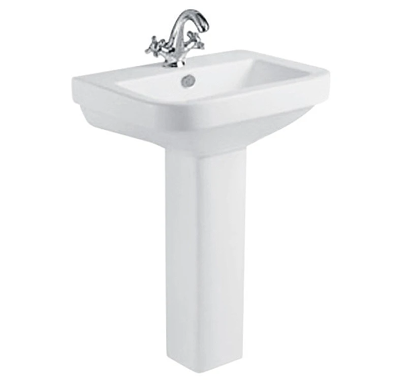 Modern Design Easy Cleaning Pedestal Basin Floor Mounted Ceramic Sanitary Manufacturer