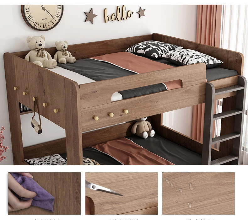 Ladder Wooden Luxury House Modern Girls Children Bedroom Furniture Set Kids Loft Bunk Beds Teenagers