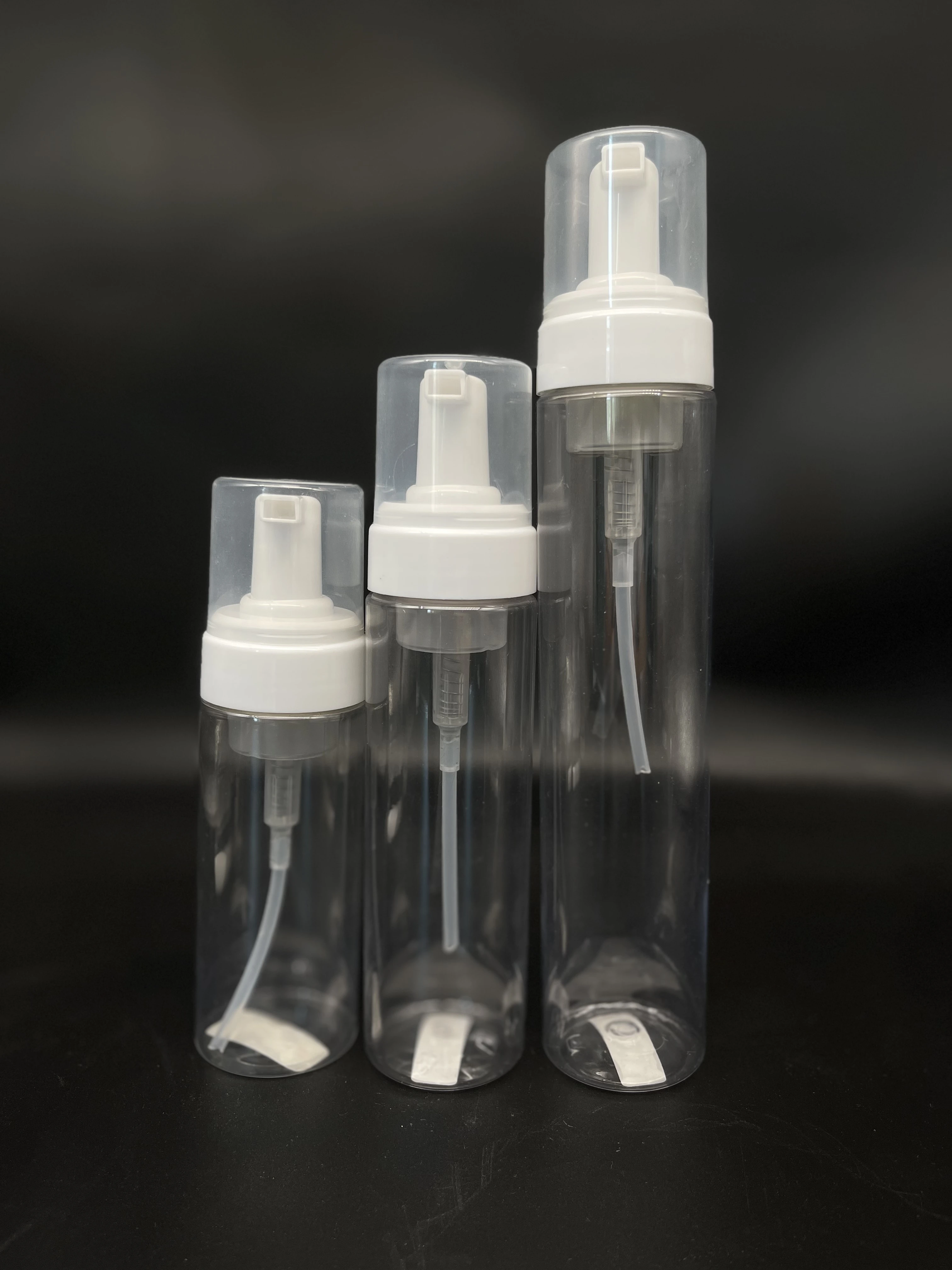 100 ML 120ml 150ml 180ml  200ml 250Ml 3oz 4oz 5oz 6oz 7oz 8oz 10oz Pet Plastic Pump Bottol Pet Foam Bottle Set With Pump Head