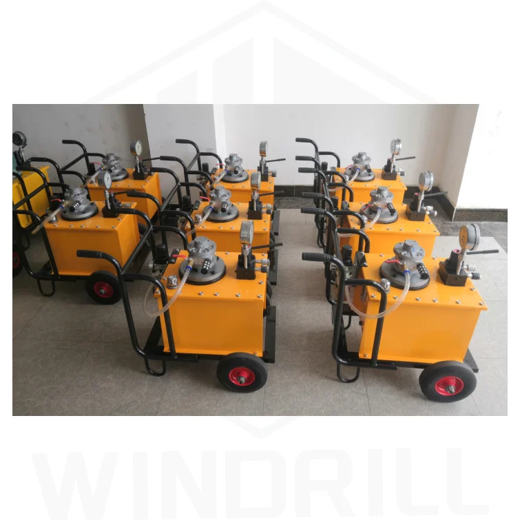 Hydraulic demolition tools with air motor Pneumatic hydarulisc quarrying stone break machine