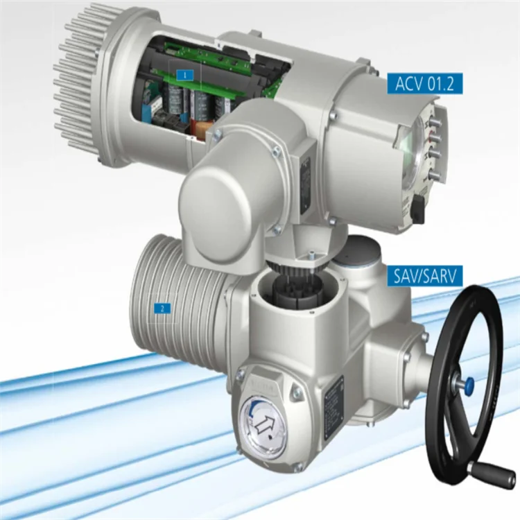 Pressure/Flow Control Skid with Auma electric actuator SA/SQ and multi-rotation gearbox GK/GST/GHT