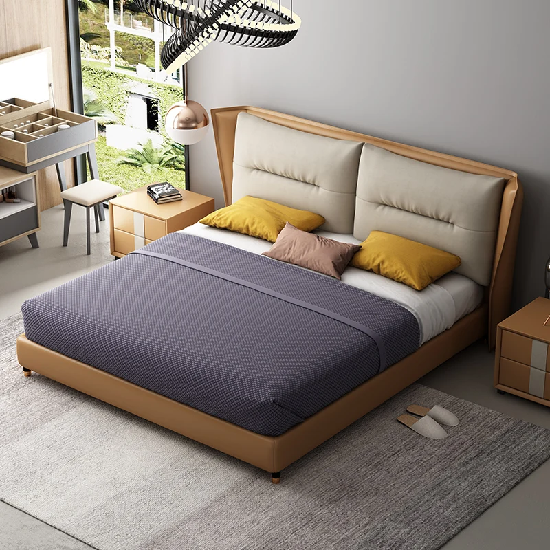 Manufacturers customized soft, comfortable, multi-functional environmentally friendly beds, cheap, stylish and solid double