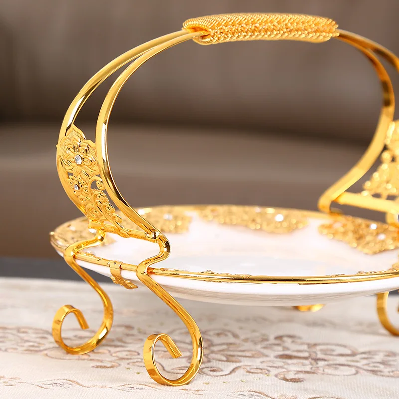 Home fruit plate living room coffee table net red dried fruit box Chinese-style partition snack dried fruit storage tray