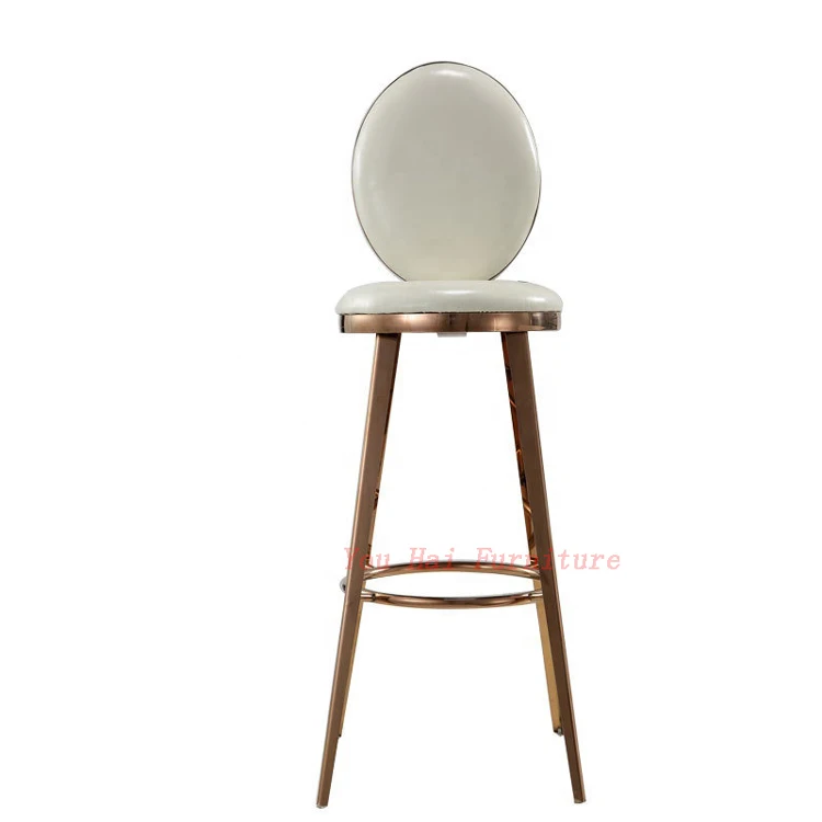 
Modern hot selling PU leather Bar furniture commercial used leather stainless steel frames stool bar chairs 