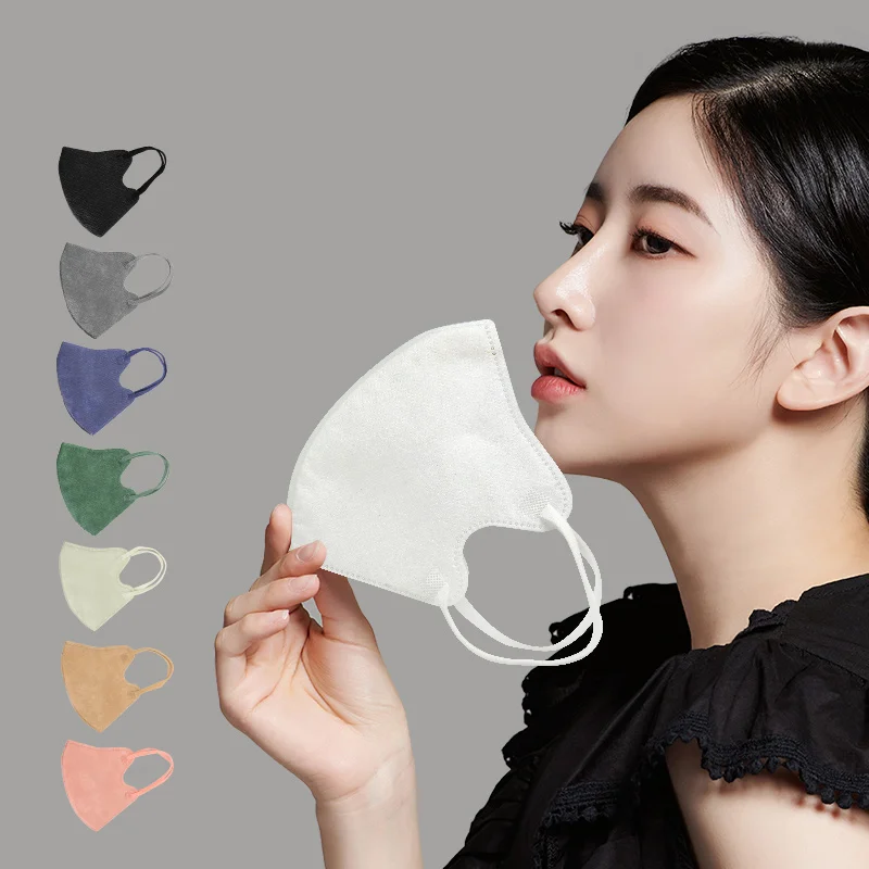 Custom Logo 3D CRBN Soft Respirators & Masks One-Time Use for Mouth & Face Protection breath dust 3-layer mask