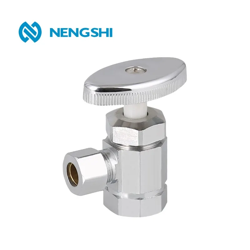 Латунный Угловой стопорный клапан NPT с ABS маховым колесом для рынка Южной Америки 3/8 дюйма FX3/8 дюймов C,1/2 дюйма FX3/8 дюймов C