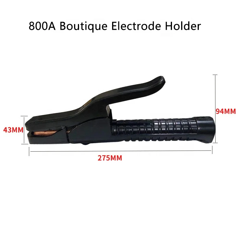 300/800A Industrial Grade All-Copper Small Electric Welding Ground Clamp Anti-Ironing Electrode
