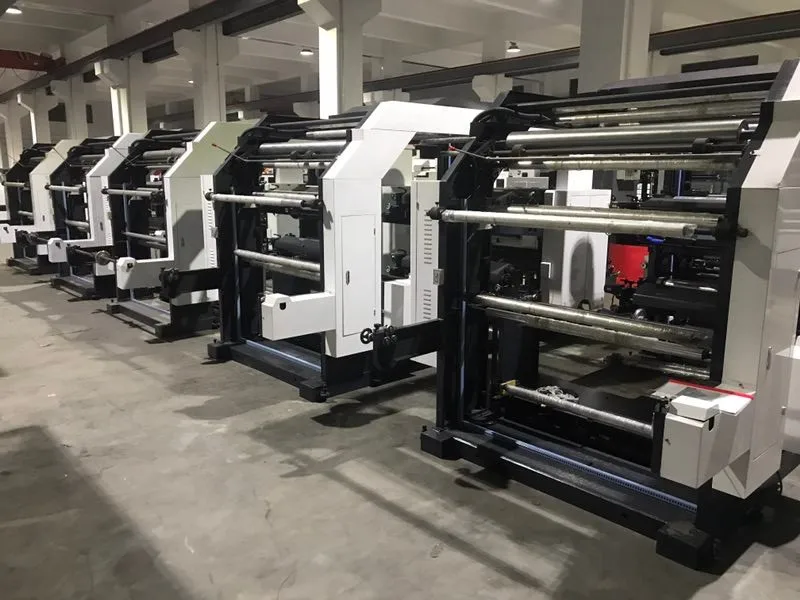 4 color flexo automatically roll to roll non woven bag printing machine