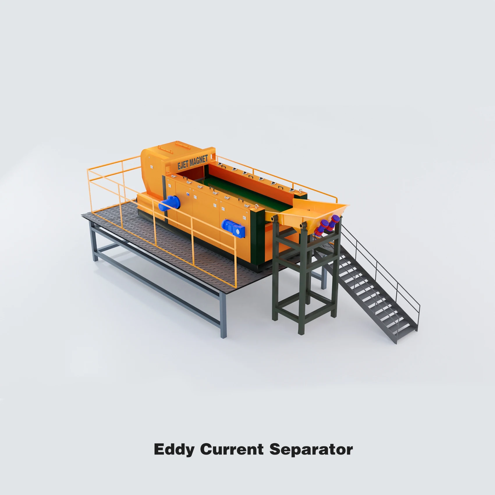 Fine Metal Concentric Eddy Current Separator for Bottles & Plastics