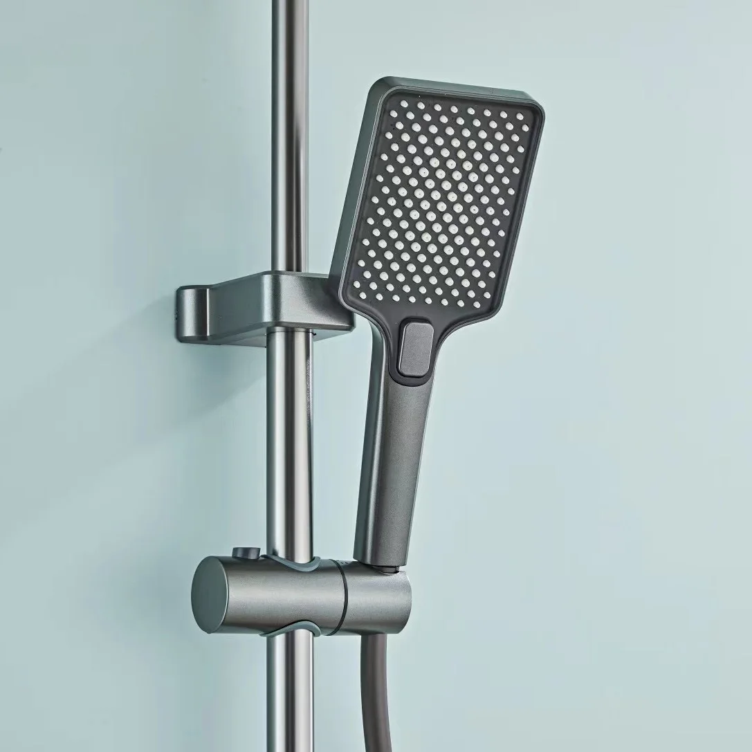 MCBKRPDIO water plated grey modern digital display piano Shower head Shower head New lamp with hot and cold pressurized shower