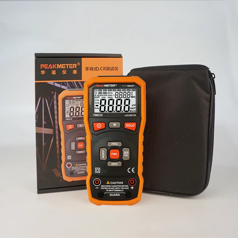 New Arrivals digital bridge PM5318 6000 counts Auto range LCR meter multimeter SER & PAL measuring mode and resistance test
