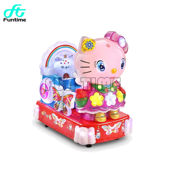 Super Cat Kiddie Ride Machine Indoor Game Center Arcade Coin Operated Swing Car Machine Factory Wholesale
